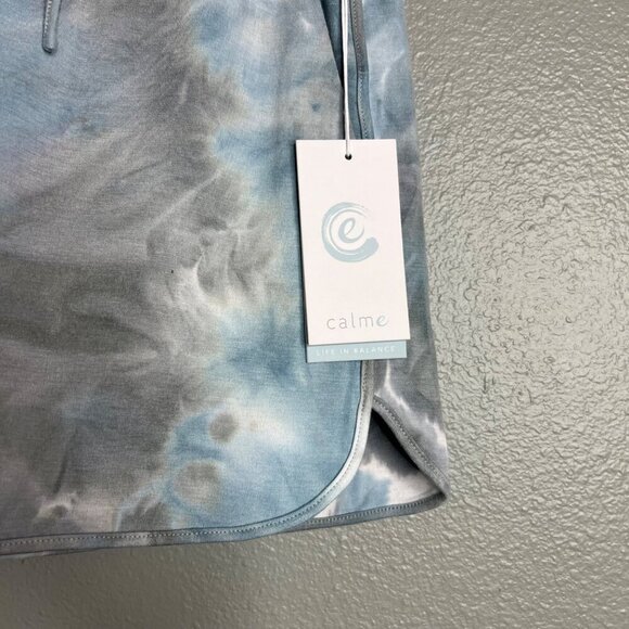NWT Calme Johnny Was‎  Commuter Short Skirt Rain Blue Tie Dye Athletic XS - Picture 5 of 10